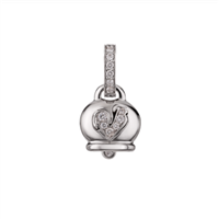 Charm Chantecler Donna Campanelle in Oro bianco Diamante 0.185 Ct 19455 - 19455